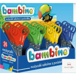 BAM-NOŻYCZKI SZKOLNE Z PODZIAŁKĄ a24  5903235001932