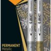 BIC MARKER PERM. METALIC ZŁOTY+SREBRNY BLISTER 3086123302259