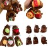 DUS-BRELOK PLUSZOWY KAPIBARA Z&nbsp;OWOCEM MIX a6 9981683329965