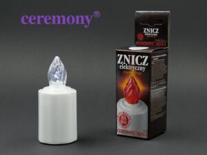 ZNICZ ELEK.NAGROB. ZE1 CZER/BIAŁ/FIOLET/ZIELONY a6 5904603487464