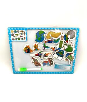 DUS-ZABAWKA MAGNETYCZNA TABLICA EDUKACYJNA Z UKŁADANKĄ 5101667796802
