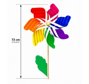 DUS-WIATRACZEK OGRODOWY PASKI 72CM 2024518205076
