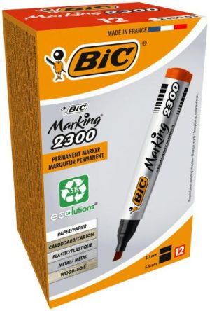 BIC MARKER PERMANENTNY K/ŚCI CZERWONY a12 3086129999750