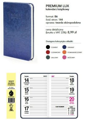 KALENDARZ PREMIUM LUX B6 2027 a2 5906190827432